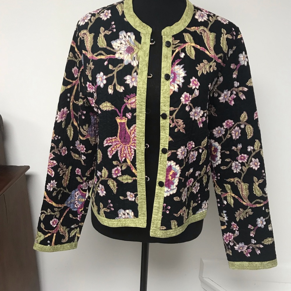 In excellent condition reversible Provence d’amour lightweight quilted jacket .